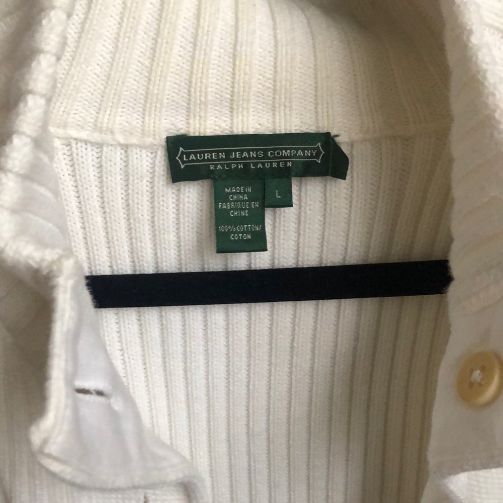 Ralph Lauren sweater with gold buttons accent